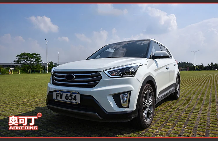 Головной фонарь для автомобиля hyundai Creta- IX25 головной светильник s противотуманный светильник дневной ходовой светильник DRL H7 светодиодный Биксеноновая лампа автомобильные аксессуары