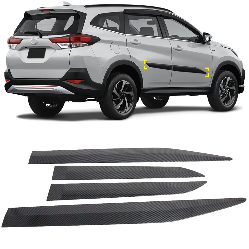 

For Toyota Rush Daihatsu Terios F800 F850 2018 2019 Side Door Body Molding Stickers Cover Trim Car Styling Accessories