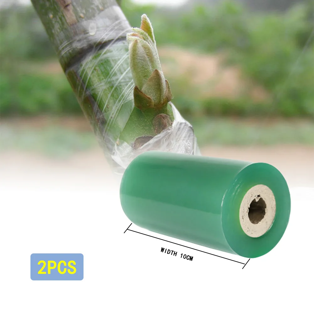 Width 10cm 2pcs 6 размеров, лента для прививки, растягивающаяся пленка для прививки фруктовых деревьев, инструмент для прививки садовых лент, аксессуары для прививки - Цвет: Width 10cm 2pcs