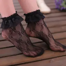 Модный тренд женские сексуальные кружевные плиссированные эластичные ажурные короткие носки длиной до щиколотки тонкие летние повседневные носки