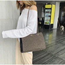 Femme Luxury Crossbody กระเป๋ากระเป๋าสตางค์ใหม่ออกแบบผ้าใบทำด้วยมือถักไหล่กระเป๋าสุภาพสตรีกระเป๋าขนาด...(China)