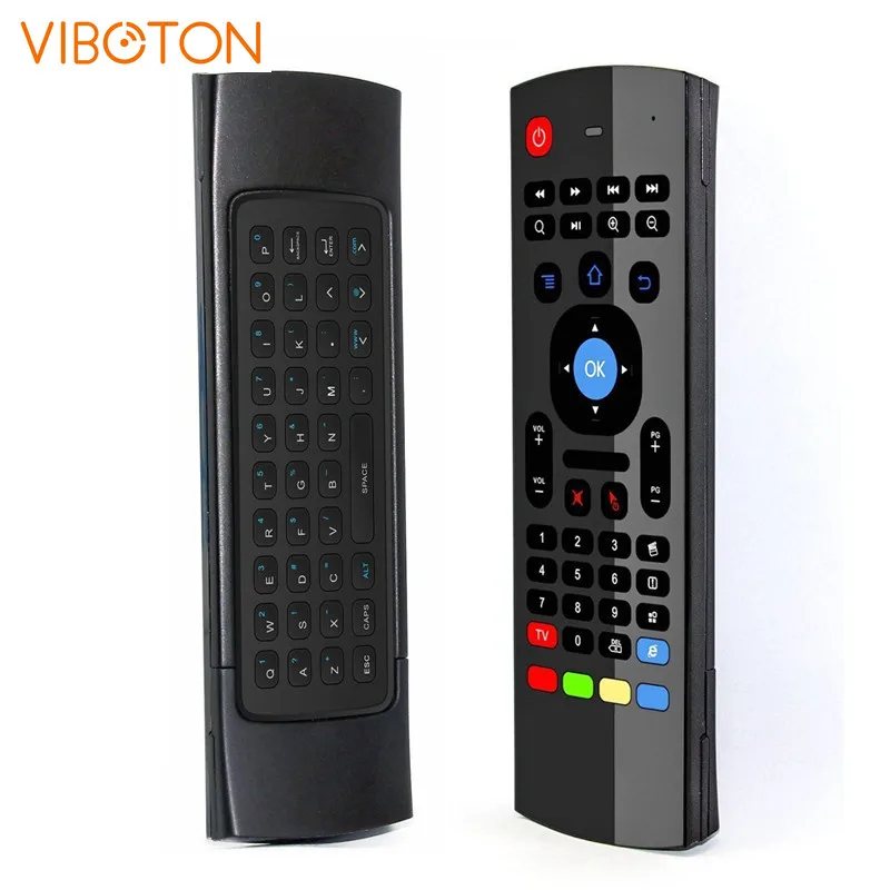 

2.4GHz Wireless MX3 Air mouse Remote Control with Wireless Qwerty Keyboard for Smart TV Android TV box