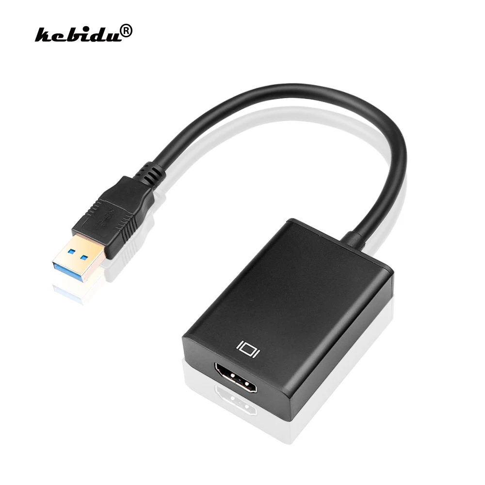 Кабель-переходник kebidu с USB 3 0 на HDMI 1080P 60 Гц HD 5 Гбит/с для Windows 7/8/10 ПК | Электроника