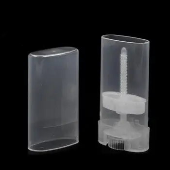 

20Pcs Lipstick Tubes Transparent Plastic Flat Empty Lip Balm Container Powder Concealer Tubes Cosmetics Refillable Bottles