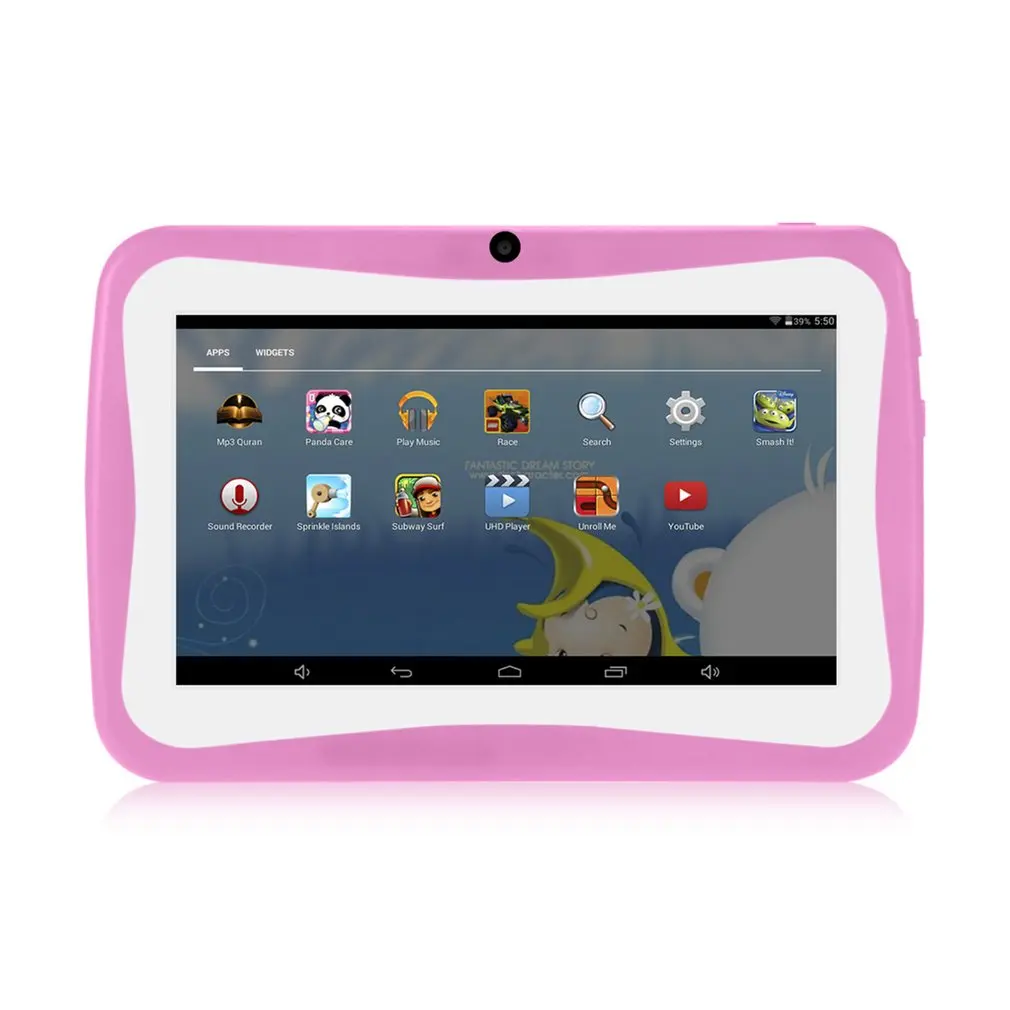 7 дюймов планшетный ПК для детей Android 4.4.2 Tablet 1 5 ГГц Quad Core 8 Гб WI FI планшет 1024x600 HD
