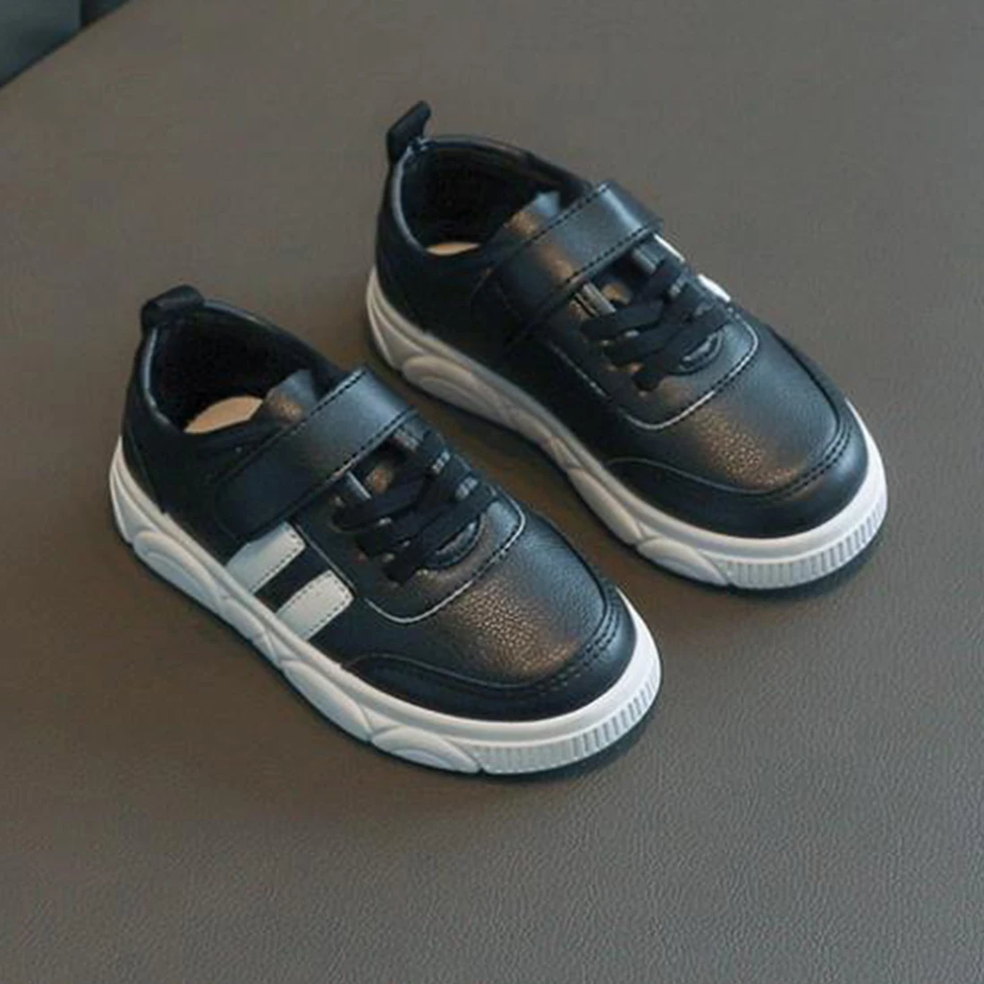 Kids Shoes Toddler Boy Sneakers Girls Casual Sneakers Baby Shoes Waterproof Pu Leather Shoes for Kids