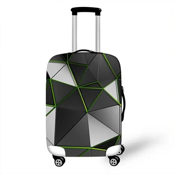 

Geometric Travel Bag Cover Dust-proof Suitcase Protective Cover Pink Trolly Luggage Case Protector Portable Travel Accessories