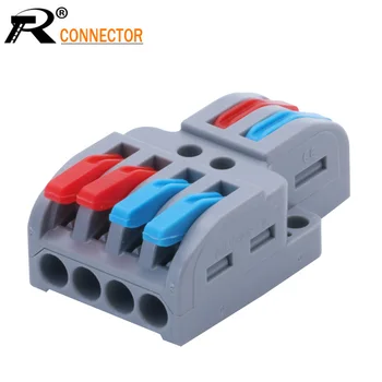 

20pcs/lot Mini Fast Wire Connector Universal Wiring Cable Connector Push-in Conductor Terminal Lamp Enclosure SPL-62/42