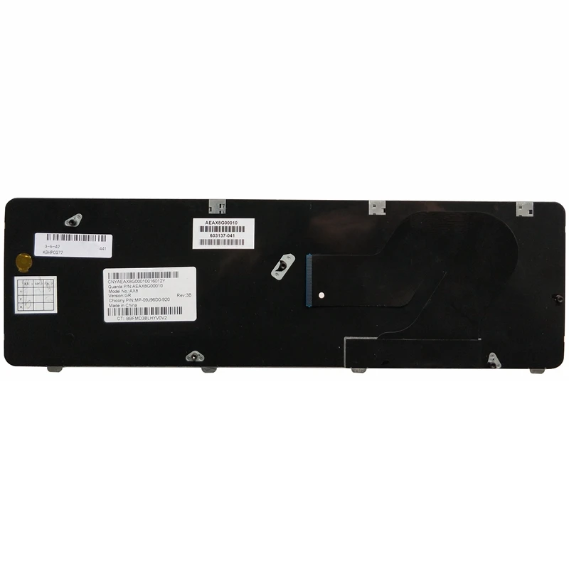  Black UI New English keyboard FOR HP CQ72 G72 Laptop keyboard