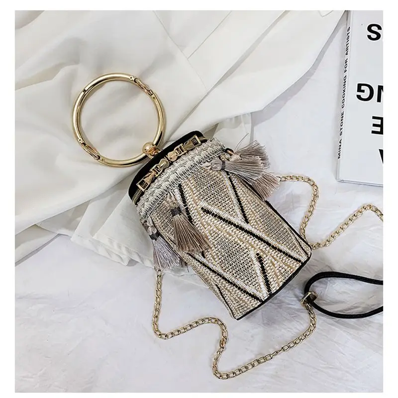 Рисунок 4 - Женская плетеная Сумка-ведро в этническом стиле