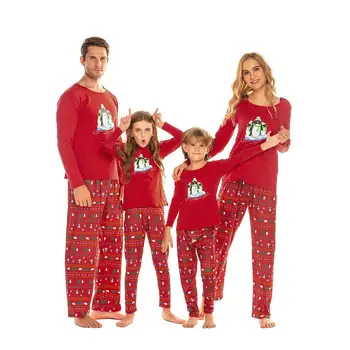 

Women Long Sleeve Tops Long Pants Pajama Autumn, Spring, Winter Nightwear, Sets Christmas Style Sleepwear