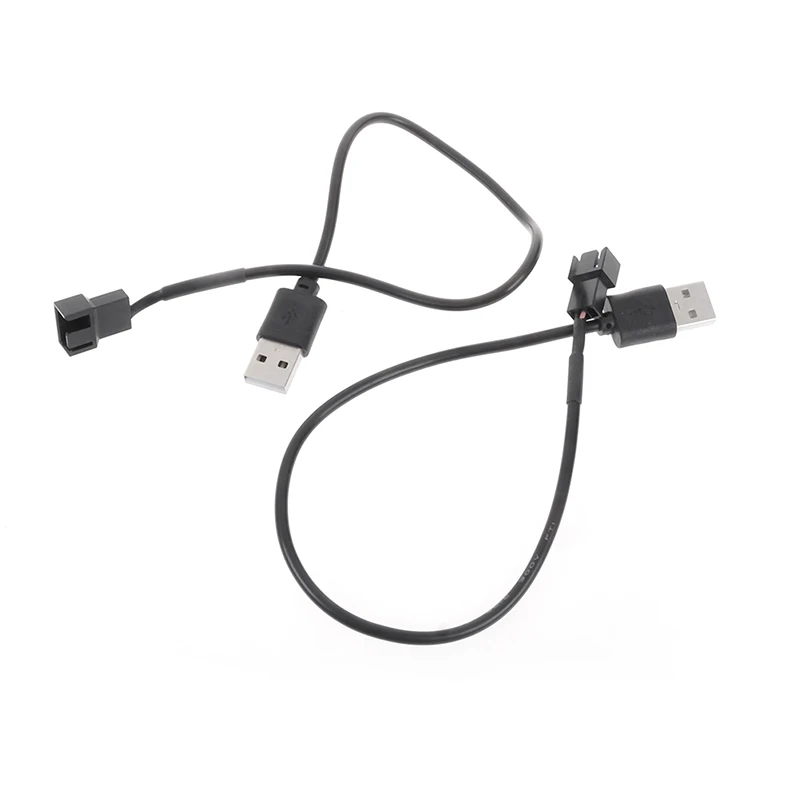 One Or 5pcs Fan Power Cable Computer Case Adapter USB 2.0 A Male To Fan 3-Pin / 4-Pin Adapter Cable For 5V Adapter Cable