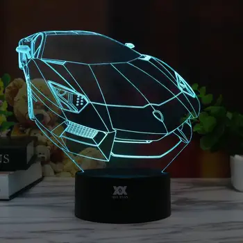 

3D Table Lamp Night Light Desk Light Christmas Xmas Atmosphere Touch Control Home Decor Decoration Creative Bright