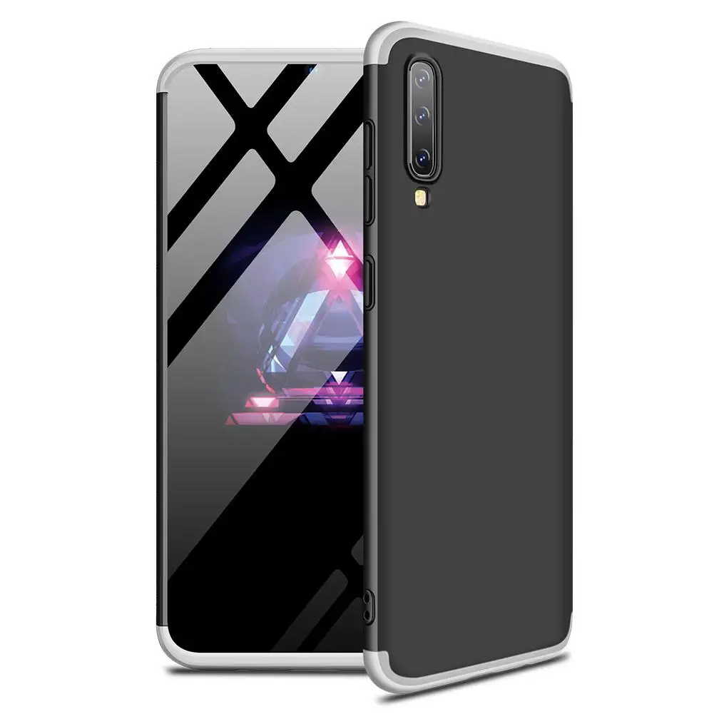 Чехол для телефона samsung A50 ультра тонкий ПК задняя крышка нескользящий противоударный 360 градусов полный защитный чехол