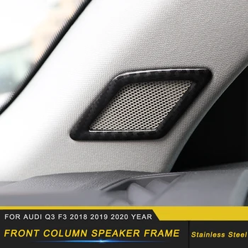 

Car Accessories Front Column Audio Speaker Cover Sound Trim Sticker Frame Interior Decoration for Audi Q3 F3 2018 2019 2020