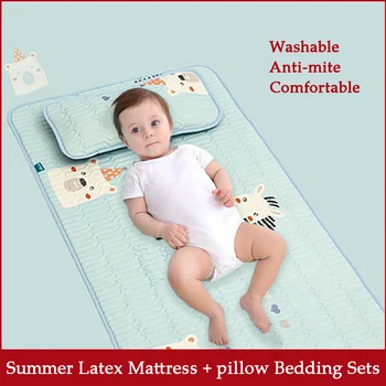 

Summer cool baby Mattress mat pillow Sets Newborn Infant Bedding Sleeping Crib Pad kids school matelas colchone colchon mat