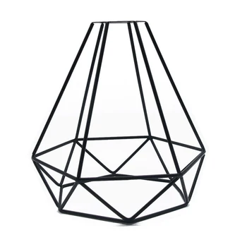 

Light Cover Hanging Vintage Iron Accessories Shop Home Indoor Cage Shape Pendant Lampshade DIY Decorative Ceiling Retro