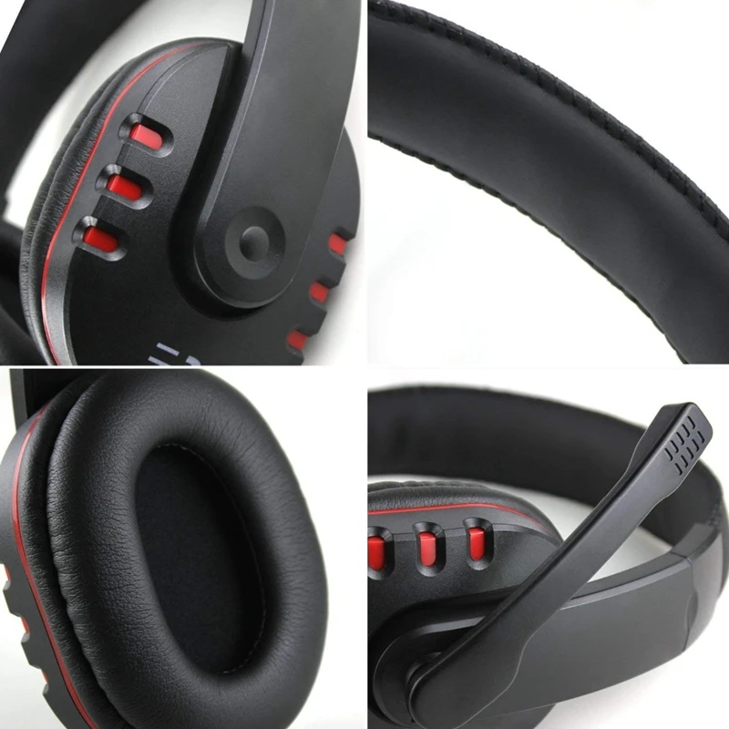 3 5mm Wired Headphone With Mic Gaming Headset Earphone Low Bass Stereo For Ps4 One Pc