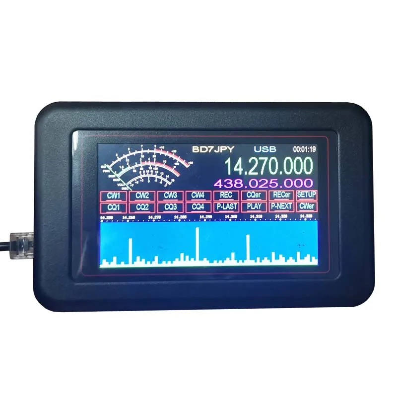 Кота Дисплей Запись голос автоматического вызова 4 3 дюймов TFT для yaesu ft817/857/897/818 icom
