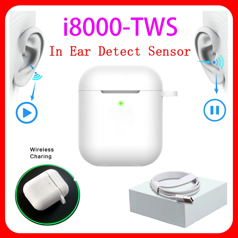 

Original i8000 TWS 1:1 In-ear H1 Aire 2 Bluetooth Earphone Mini Wireless Earbud Headphone Aire2 Headset PK W1 Chip elari Kulakli