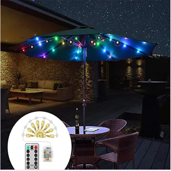 

Patio Umbrella LED Lights with Remote Battery Operated Waterproof Outdoor Umbrella Lighting for Garden Camping Tents Party