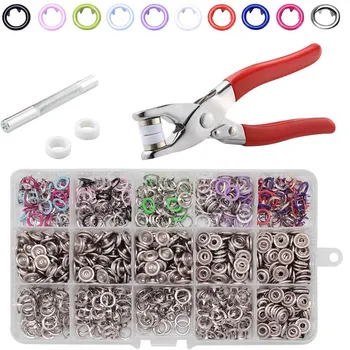 

9.5mm Metal Snap Buttons Fastener Plier Press Tool Kit DIY Crafting Sewing Children Button Set