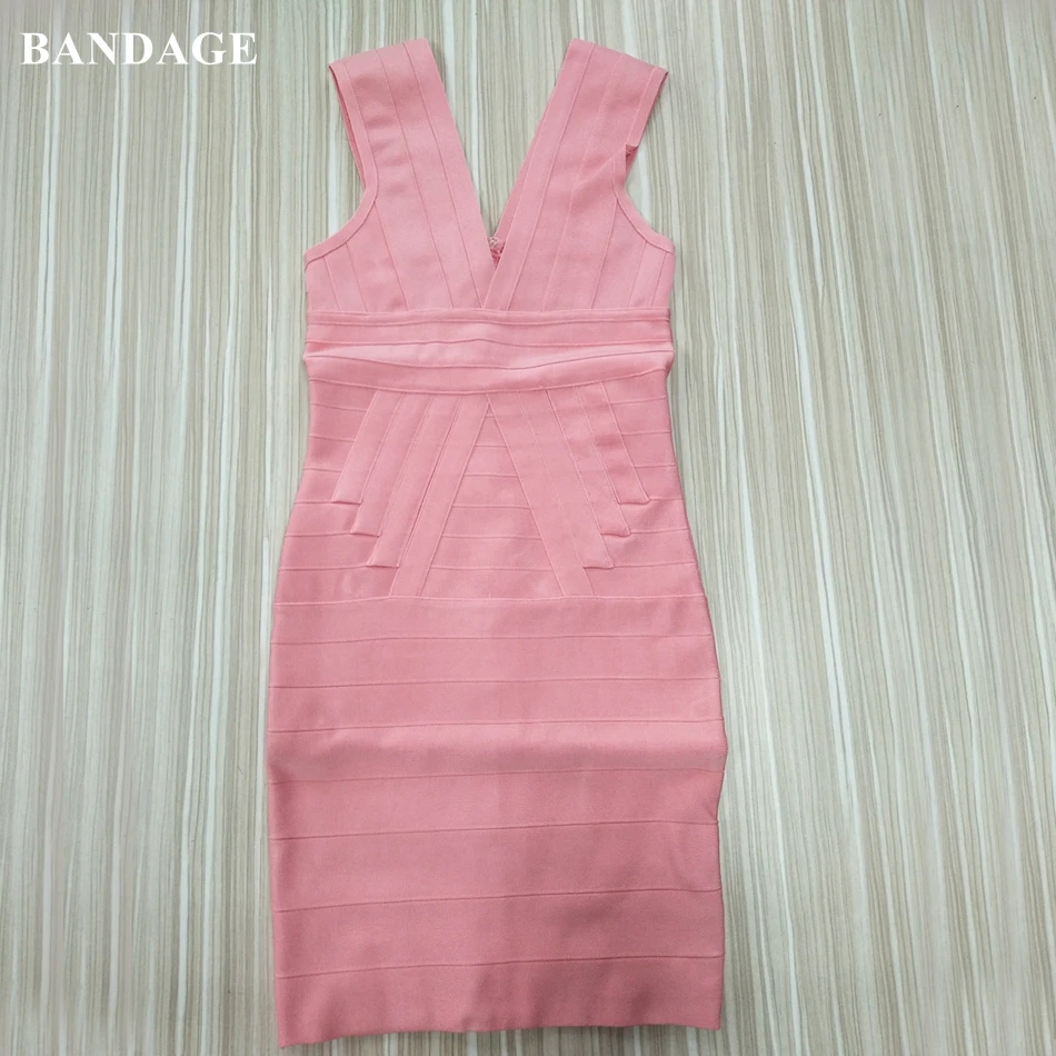 Бандажное летнее Бандажное платье, Новое поступление, розовое облегающее платье-спагетти, женское вечернее платье высокого качества