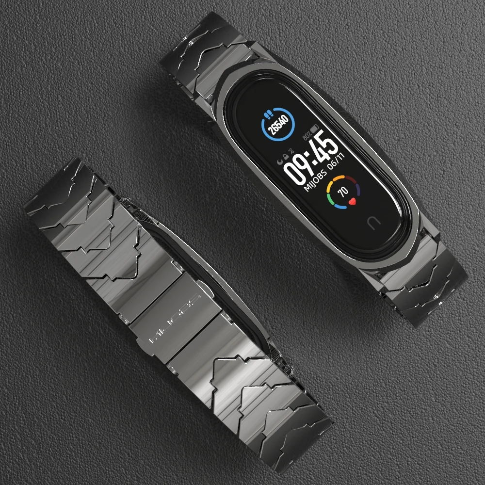 Умный Браслет Mijobs для Mi Band 4 ремешок 5 3 Xiaomi безвинтовая нержавеющая