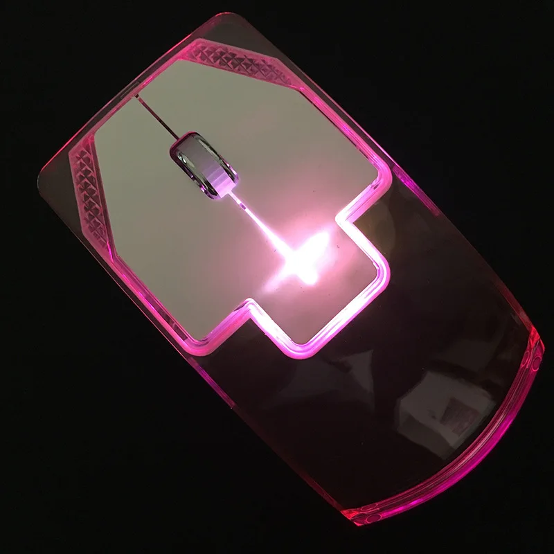 wired computer mouse Transparent Colorful Glowing Mouse 2.4G Wireless Ergonomics Optical Mouse Computer Gaming Mouse Silent Mouse for Laptop Pc best pc gaming mouse Mice