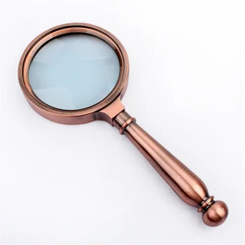 

BIJIA Handheld 20 Times Magnifying Glass Old Reading HD High-definition Non-light Magnifier 70mm
