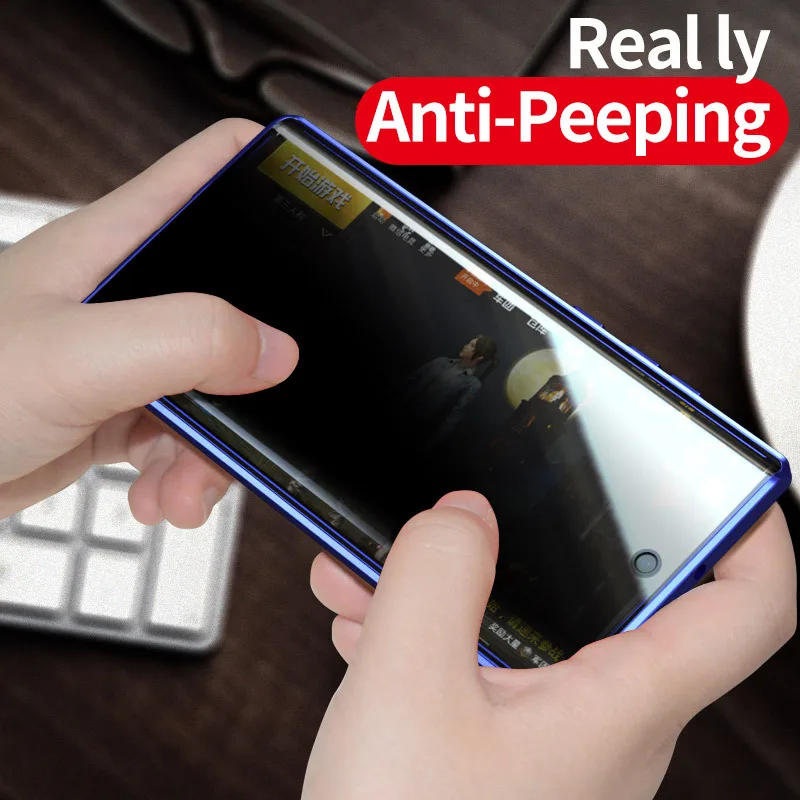 For Samsung Note10 anti-peeping Magneto phone case S9+ double-sided glass magnetic suction S20 Ultra anti-peep protection cover For Samsung Note10 anti-peeping Magneto phone case S9+ double-sided glass magnetic suction S20 Ultra anti-peep protection cover