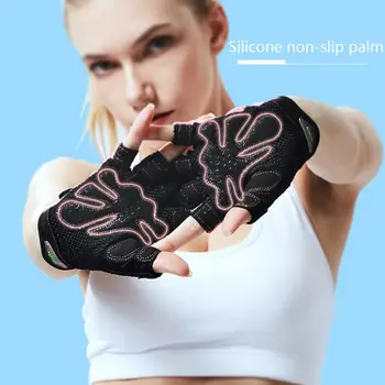 

Unisex Half-finger Gloves Breathable Mesh Gym Gloves Non-slip Dumbbells Exercise Cycling Sports Gloves Fitness Supplies