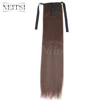 

Neitsi 22'' 1pc Straight Hair Tail Hairpiece Synthetic Ponytail Hair Extension For Women's Hair #8