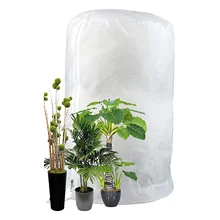 

Winter Plant Frost Protection Covers 3D Round Garden Plant Shade Protection Cover with Drawstring & Zipper for Shrubs Trees