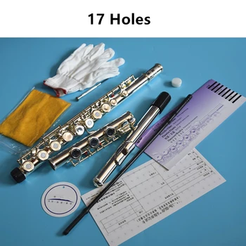 High Quality Japan Flute YF-371H Student Flutes Silver Plated 17 Holes Open Hole With E key Flauta Musical instrument With Case