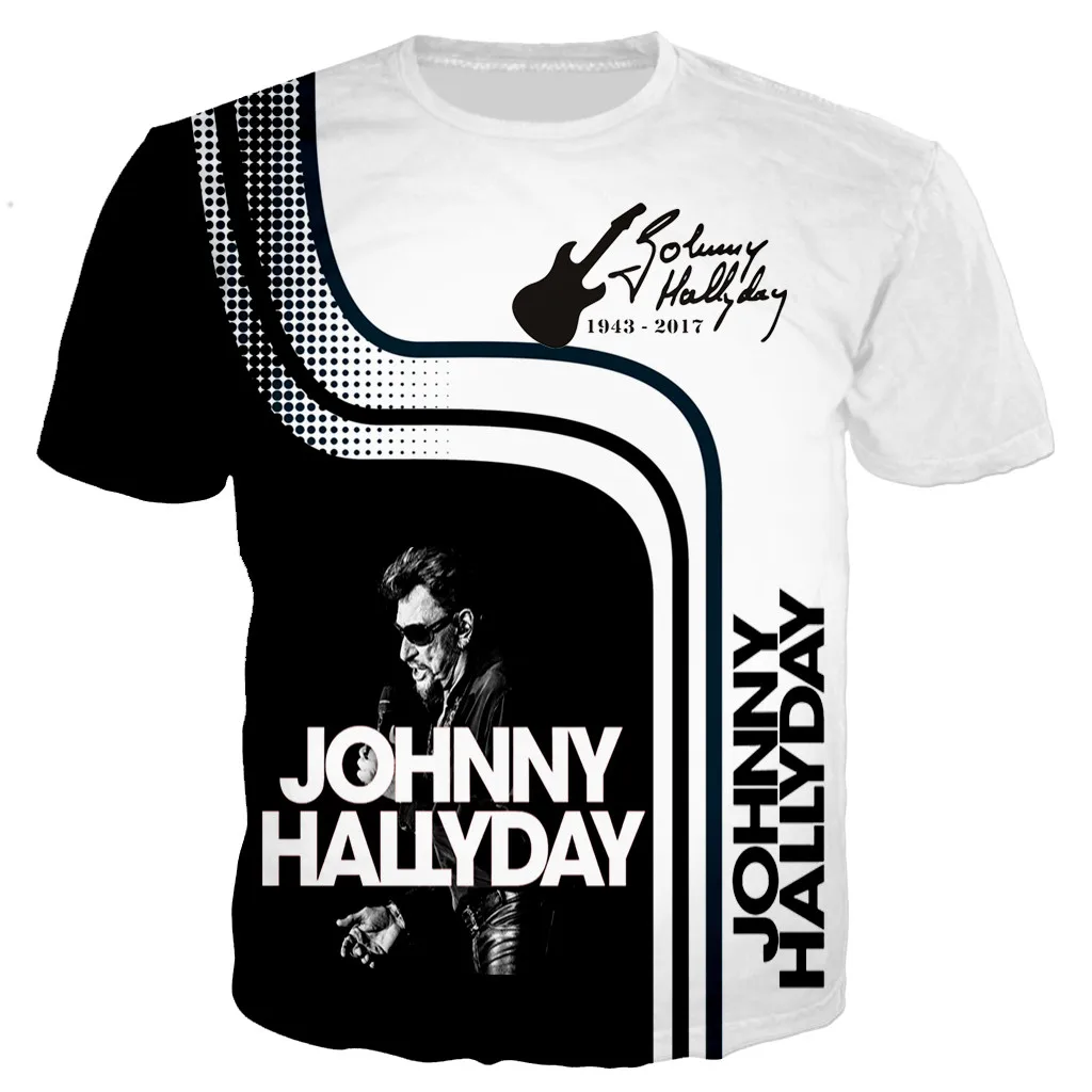 Новое поступление, популярная мужская и женская модная футболка с 3d принтом «Джони Хеллидей Франс»/толстовки/свитера/жилет/топы, Прямая поставка - Цвет: 09