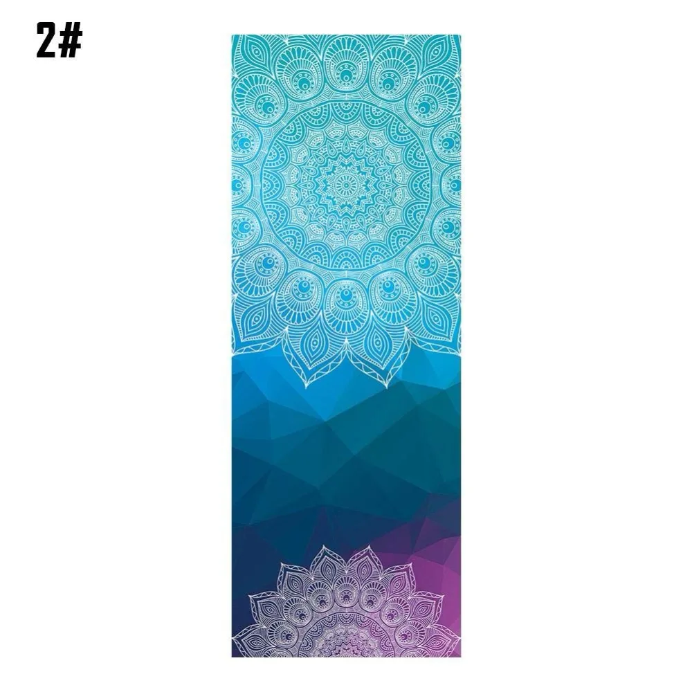 Yoga Blanket Mandola Print Thick Non-Slip Pilates Workout Exercise Gym Home Yoga Mat Towel Sit-Ups Camping Picnic Mats 18368cm (4)