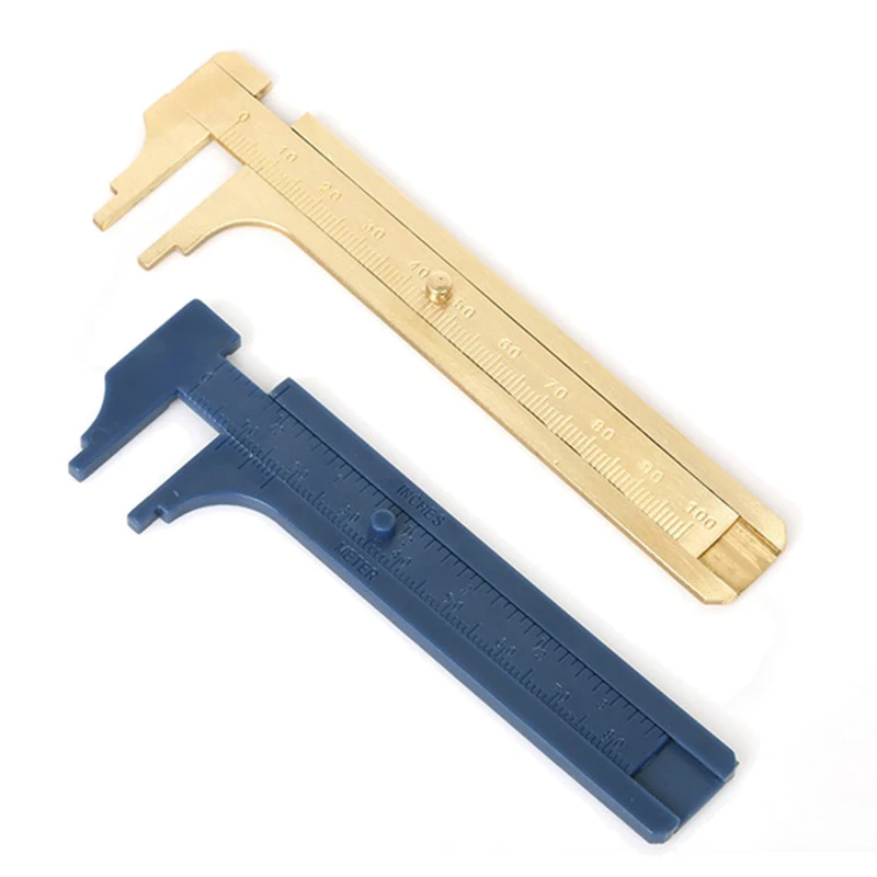 

Vernier caliper DIY Jewelry Tool Plastic Copper Material Max 80mm 100mm Caliper For Depth Diameter Jewelry Measure Tool