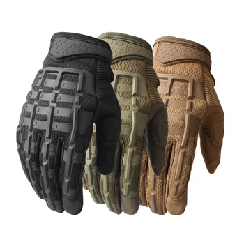 

Tactical Multicam Camo Full Finger Glove Army Military Anti-skip Gloves Airsoft Hunting Rubber Knuckle Protective Gloves