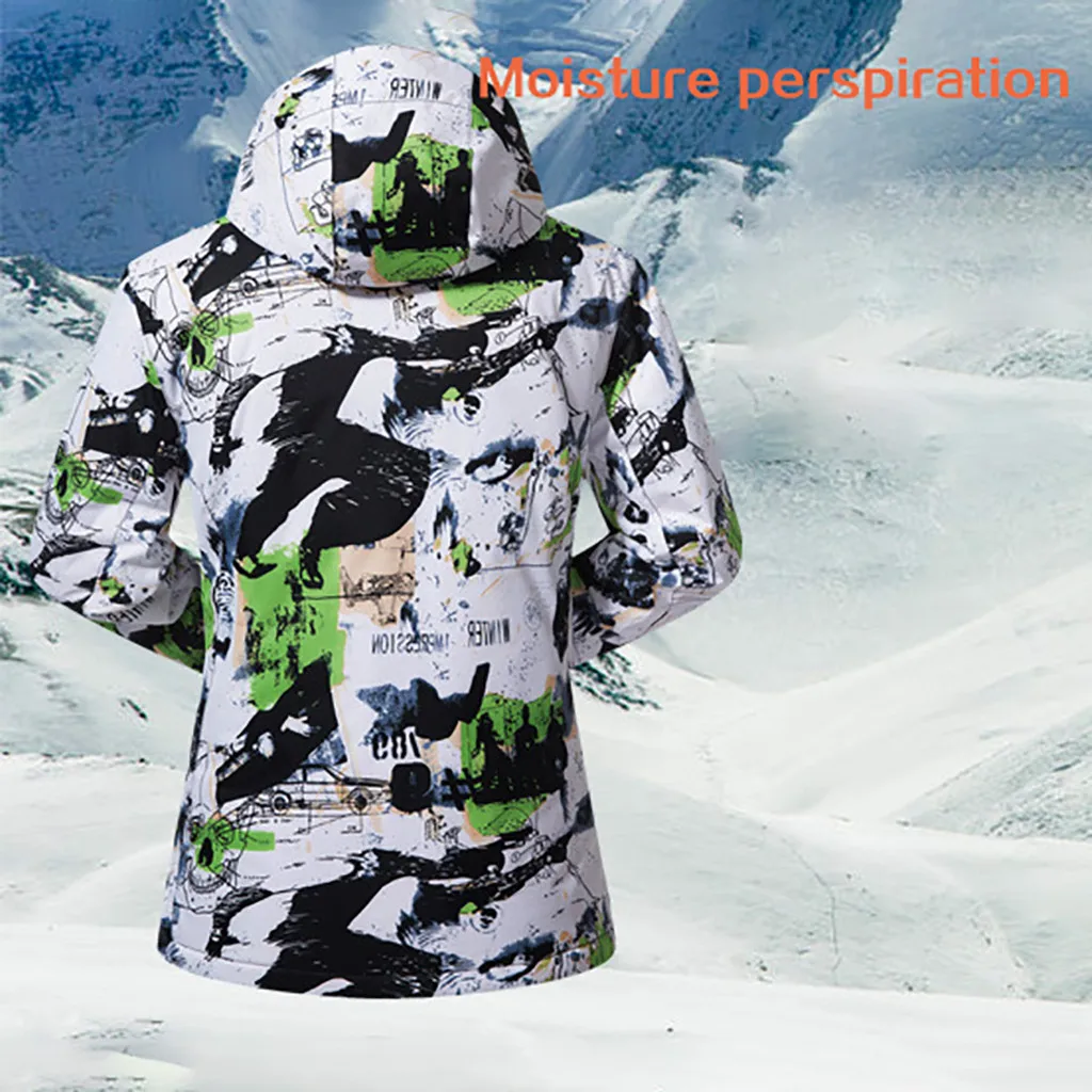 Лыжная куртка, зимняя одежда, плотное теплое пальто для женщин и мужчин, одежда для пар, для кемпинга, сноуборда, снега, катания на лыжах, спорта на открытом воздухе, водонепроницаемая, теплая