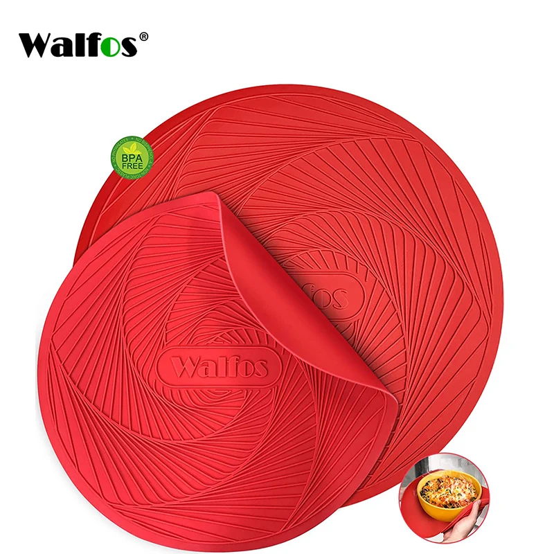 Round Silicone Mat Non-Slip Insulation Heat-Resistant Anti-Scalding  Honeycomb Microwave Oven Mat Pot Holder Thicken Coasters - AliExpress