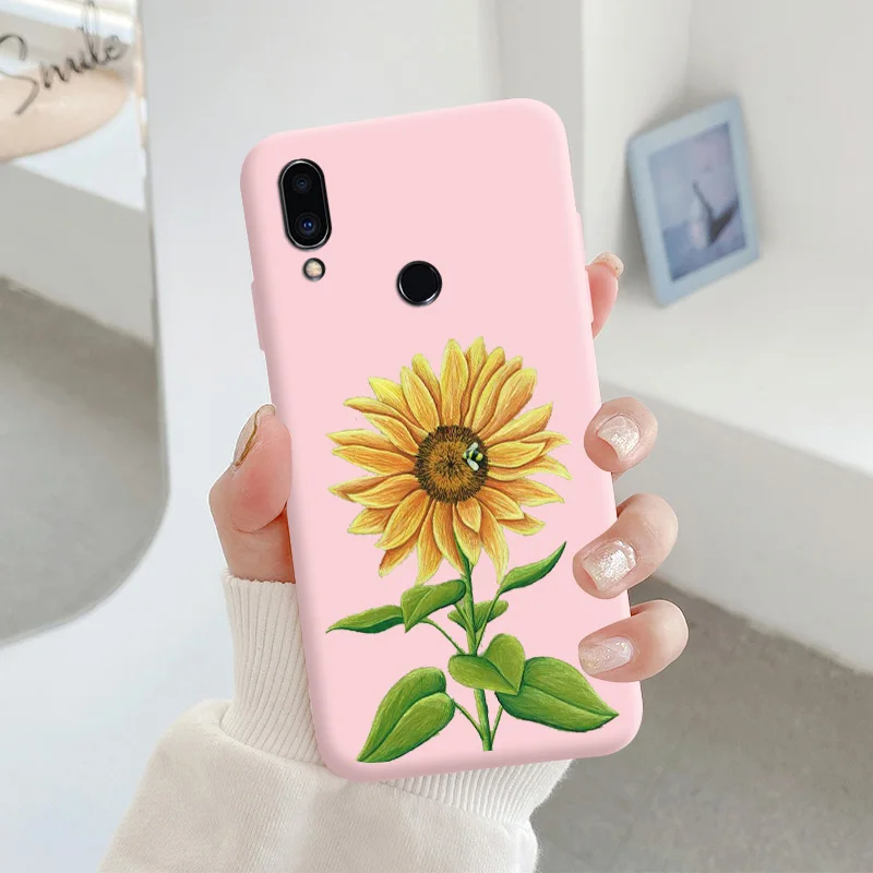 For Meizu note 9 Protective Shell Silicone Soft Shell Phone Case Candy Color Case Fashion Silicone Color Chrysanthemum meizu phone case with stones lock Cases For Meizu