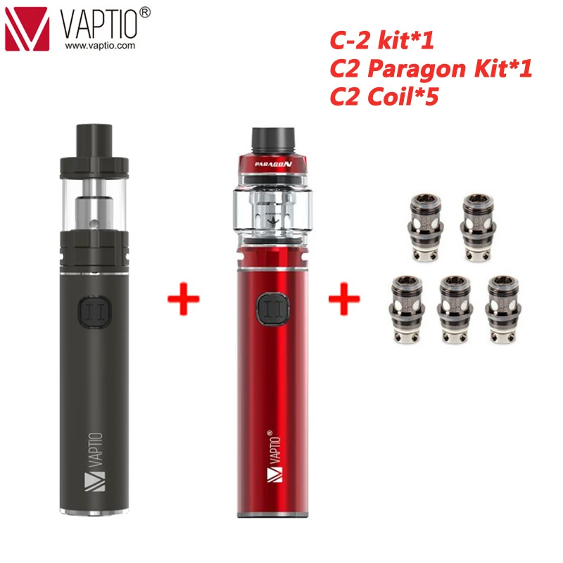 Russia SHIPPING!!100% Original Vaptio C-II Starter Kit 3000mAh Long-last Battery Vape Mod Kit Vaporizador Electronic Cigarette