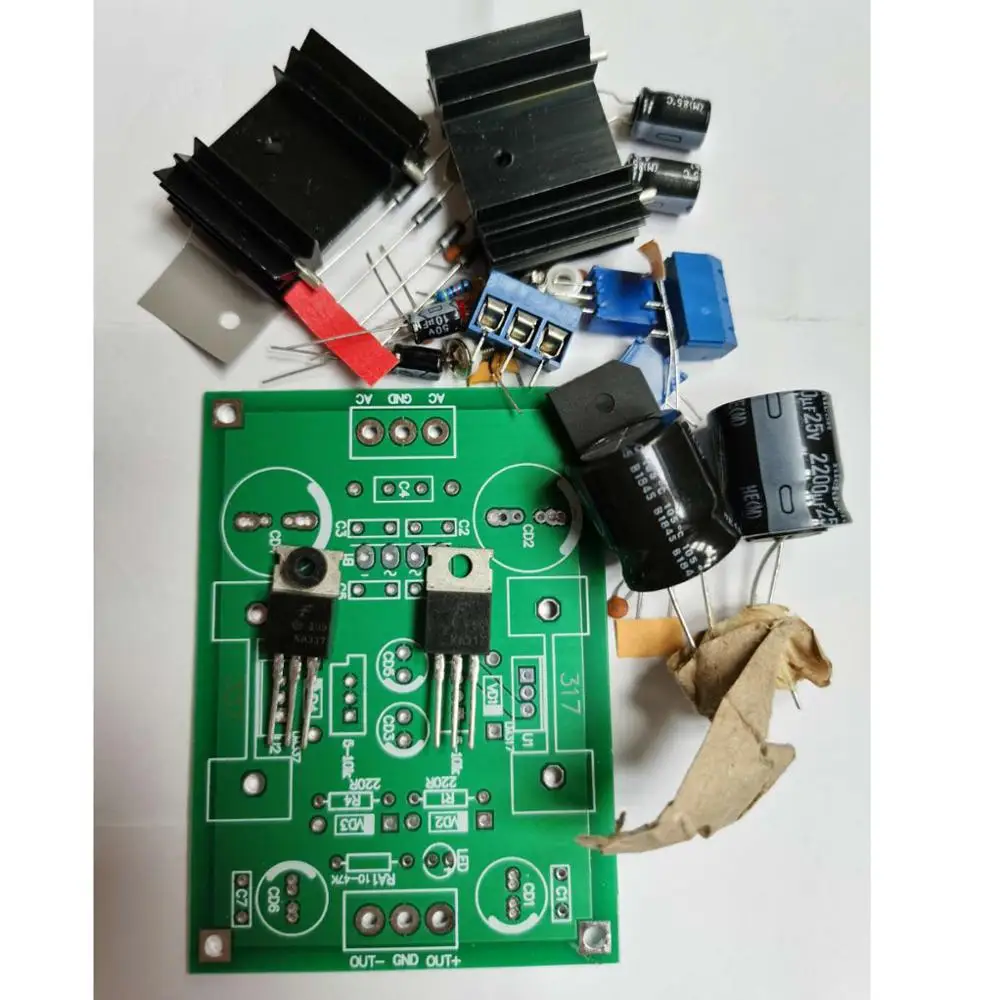 Линейный Регулируемый Фильтр 317 337 регулятор напряжения постоянного тока плата