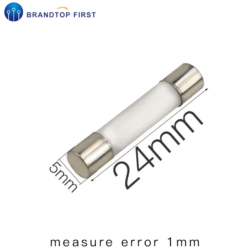 5 шт. 5X25 Mm 250V плавкий сердечник цилиндр Кепки Керамика предохранитель 0.5A 1A 2A 3A 4A 5A 6A 8A 10A 15A 20A