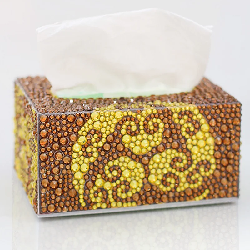 14.5X7.3X10.5CM DIY Plum blossom Special shape Diamond painting tissue box storage box jewelry box diamond embroidery cross stitch home decor - Цвет: 14.5X7.3X10.5CM