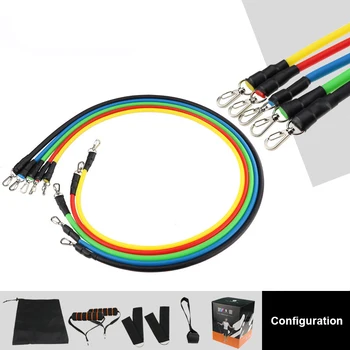 

11pcs/set Pull Rope Fitness Exercises Resistance Bands Latex Tubes Pedal Excerciser Body Training Workout Yoga Dropshipping