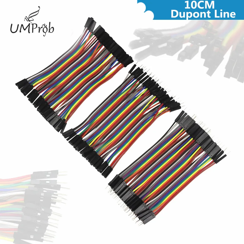 10 см Dupont линия штекер + гнездо и перемычка Кабель для arduino Diy комплект|jumper wire|line