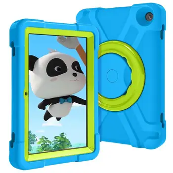 

For New Amazon Kindle Fire HD 8 2020 case 360 Rotate degrees Slim EVA Foam PC stand cover For Fire HD8 Plus 8'' Handle funda+Pen