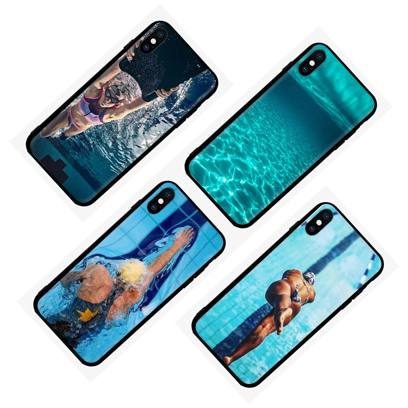 Прекрасный ТПУ Мягкий силиконовый чехол для бассейна для Apple iPhone 5 5S SE 6 6S 7 8 Plus X XR XS 11 Pro Max
